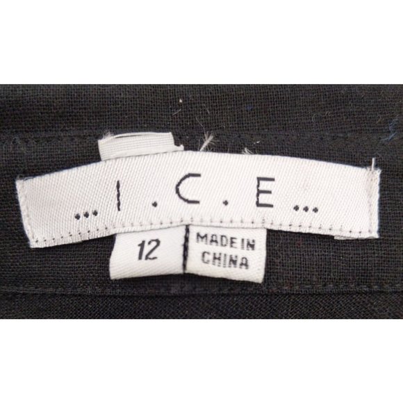 I.C.E Women's Linen Blend Floral Blazer 12 - Picture 7 of 11